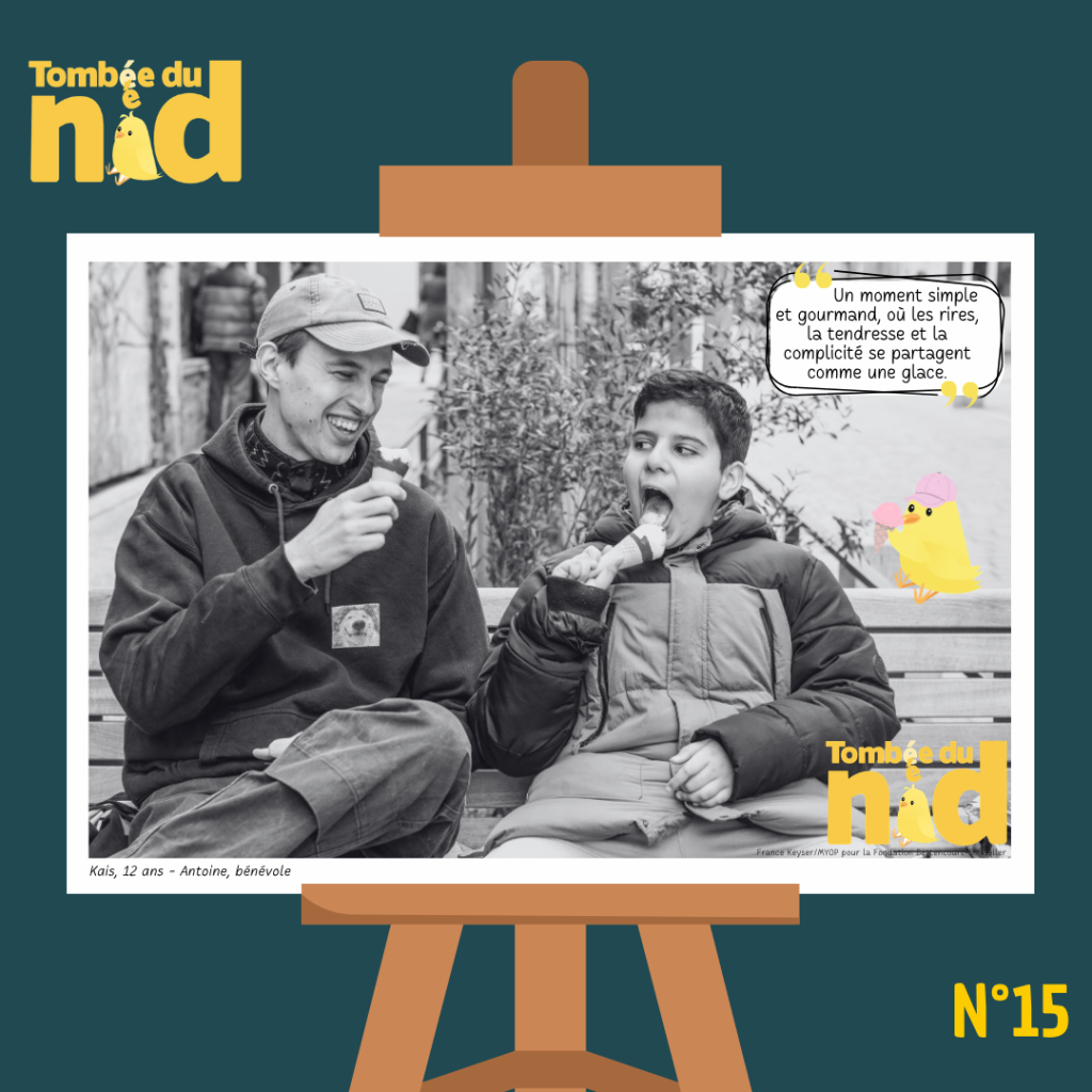 Entraide handicap entre Kaïs et Antoine avec Tombée du Nid