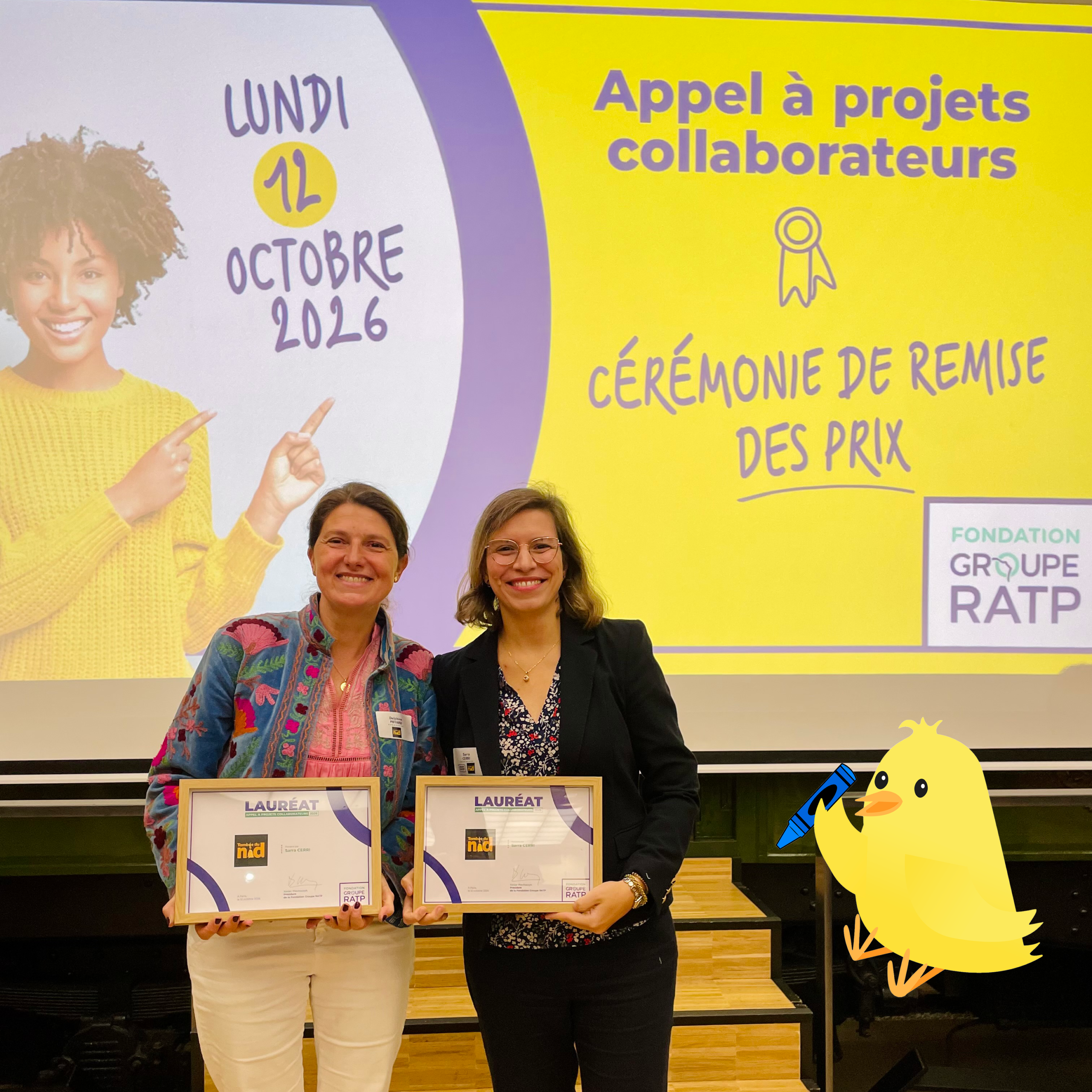 Remise prix de la Fondation RATP Tombée du Nid